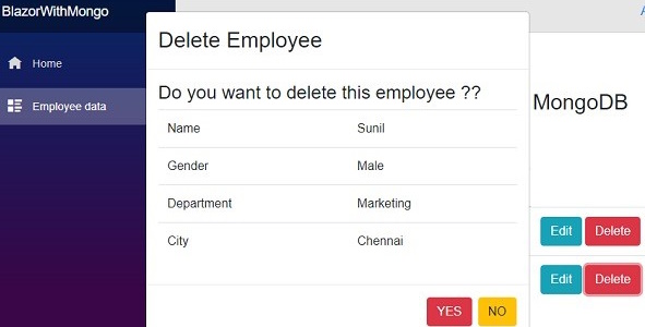 Delete Employee-
